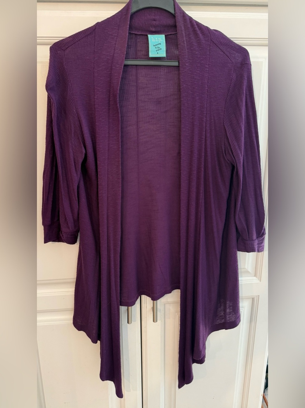 HIP Purple Open-Front Women's Cardigan